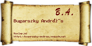 Bugarszky András névjegykártya